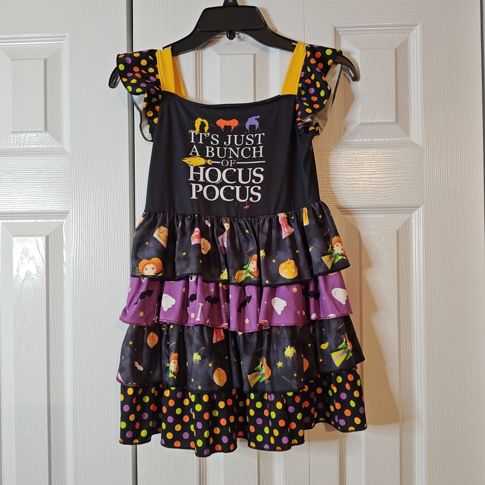 Super Cute Hocus Pocus Kids Costume Dress - Halloween Or Dress Up Size 6-7T